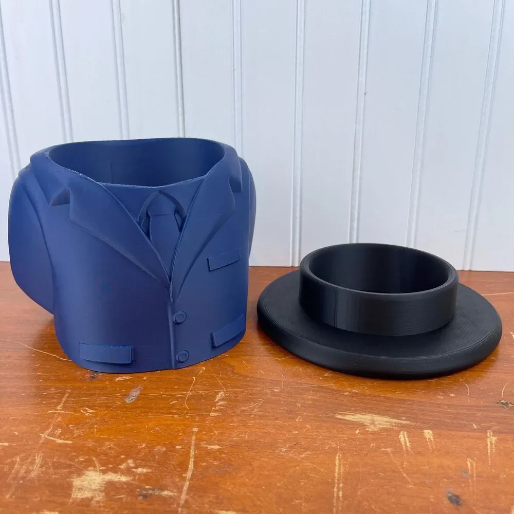 Suit Coat Indoor Planter Pot, Men’s Suit Flower Pot, indoor Planter